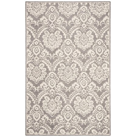 Safavieh 8 x 10 ft. Contemporary Blossom Hand Tufted Area Rug Blue & Ivory BLM106F-8